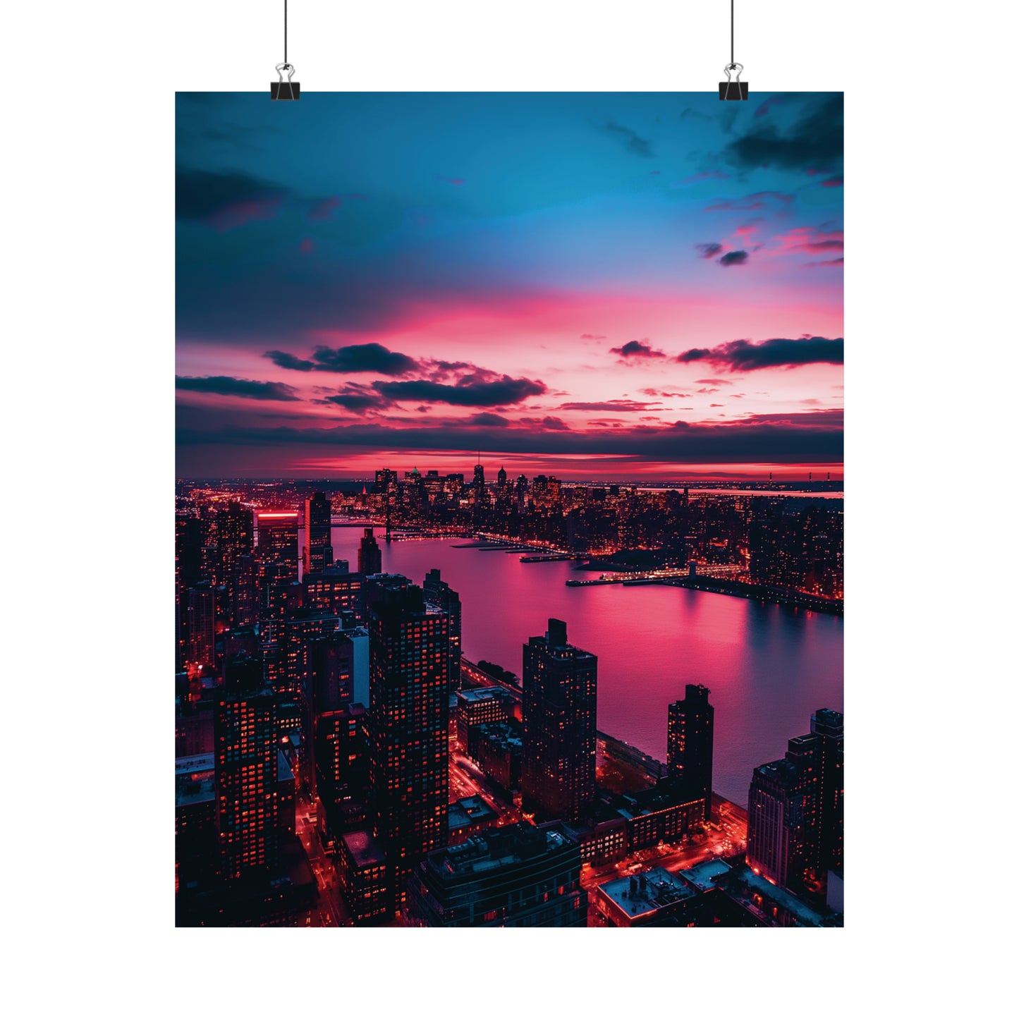 New York 3 Matte Vertical Posters