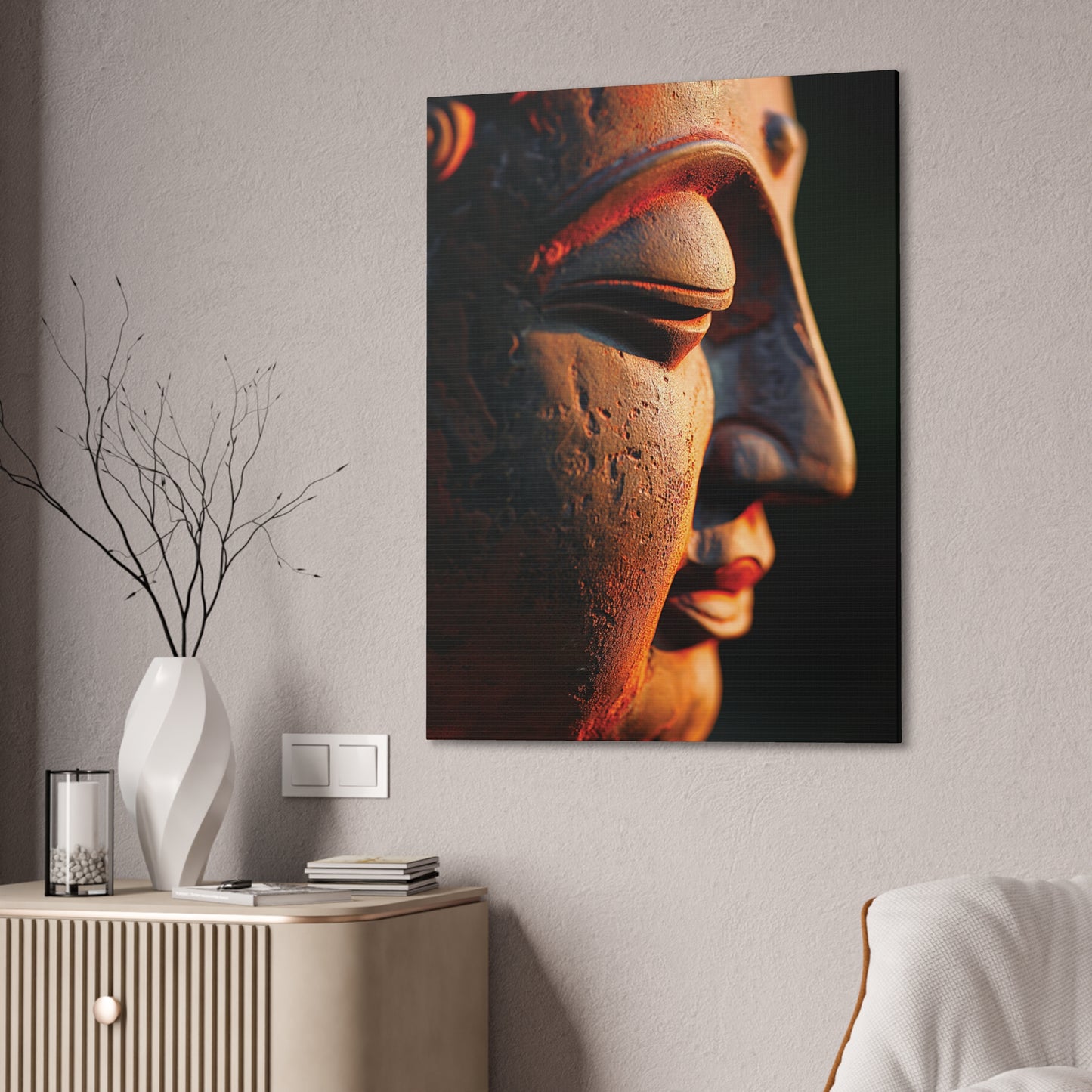 Buddha 23 Canvas Stretched, 0.75"