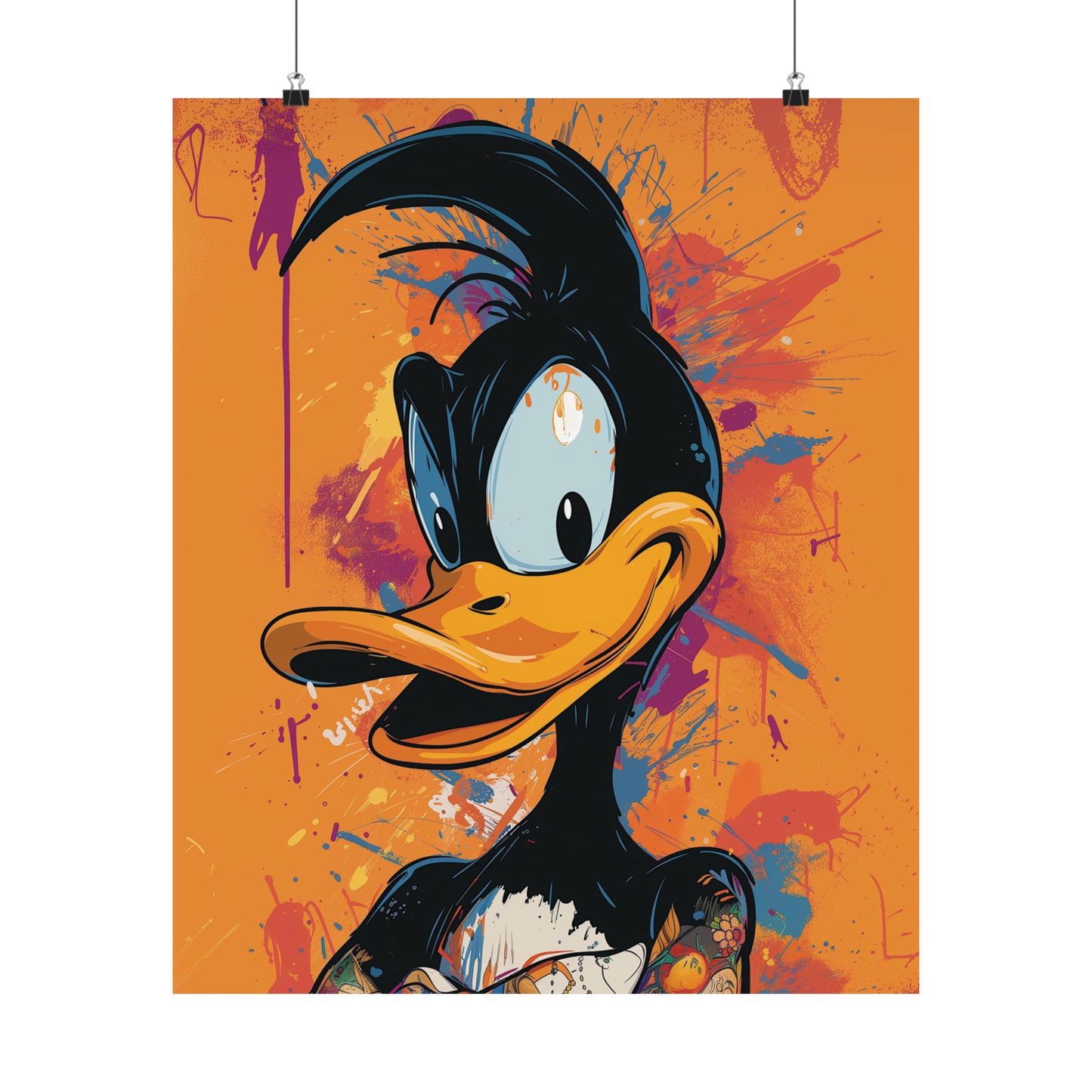 Daft Duck Matte Vertical Posters