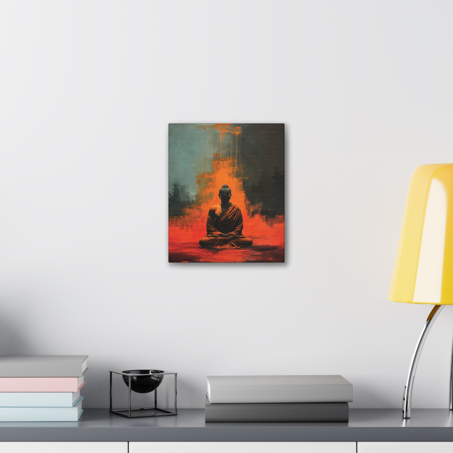 Buddha Painting Print 13 Canvas Stretched, 0.75"