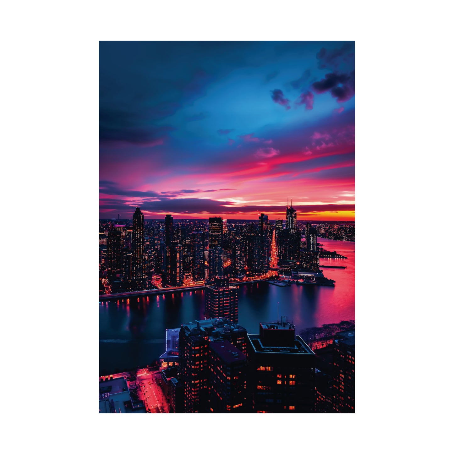 New York 2 Matte Vertical Posters