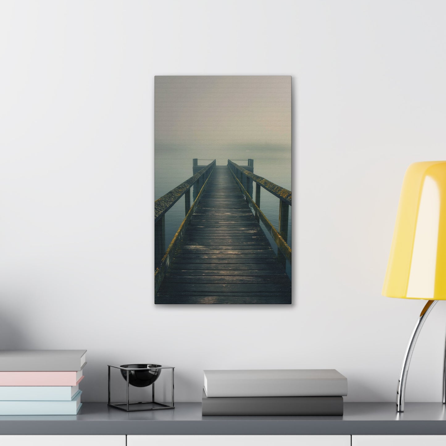 Misty Pier 9 Canvas Stretched, 0.75"