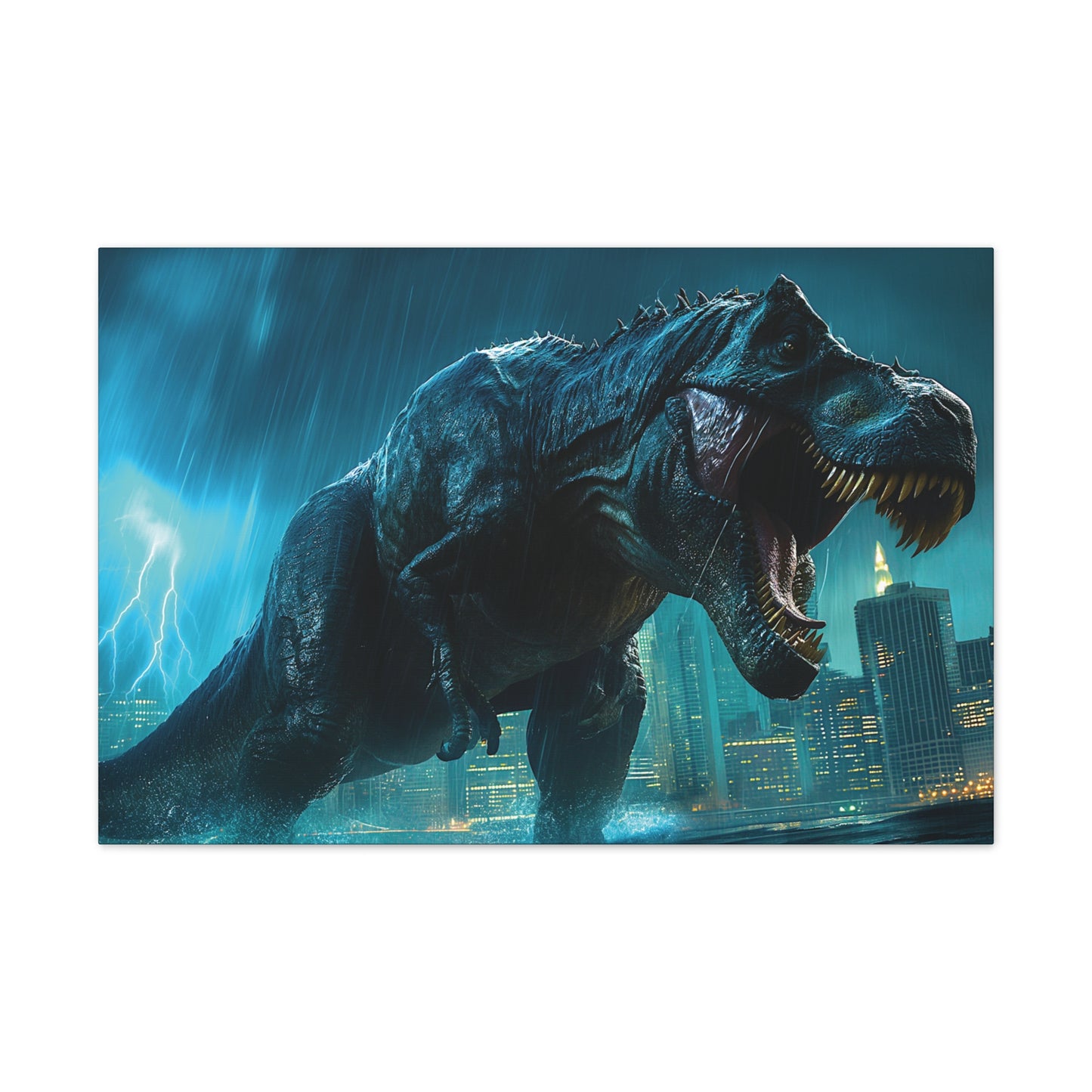 T-Rex Terror 2 Canvas Stretched, 0.75"