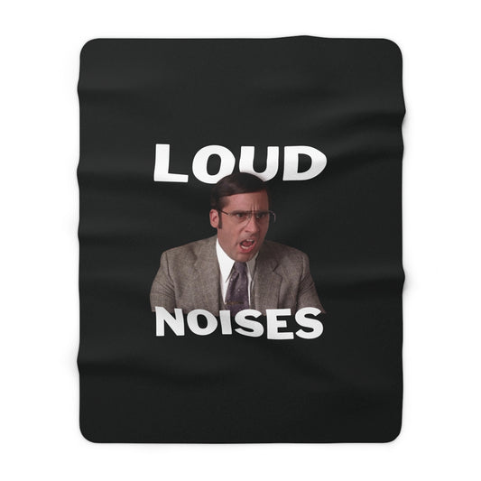 Loud Noises Sherpa Fleece Blanket