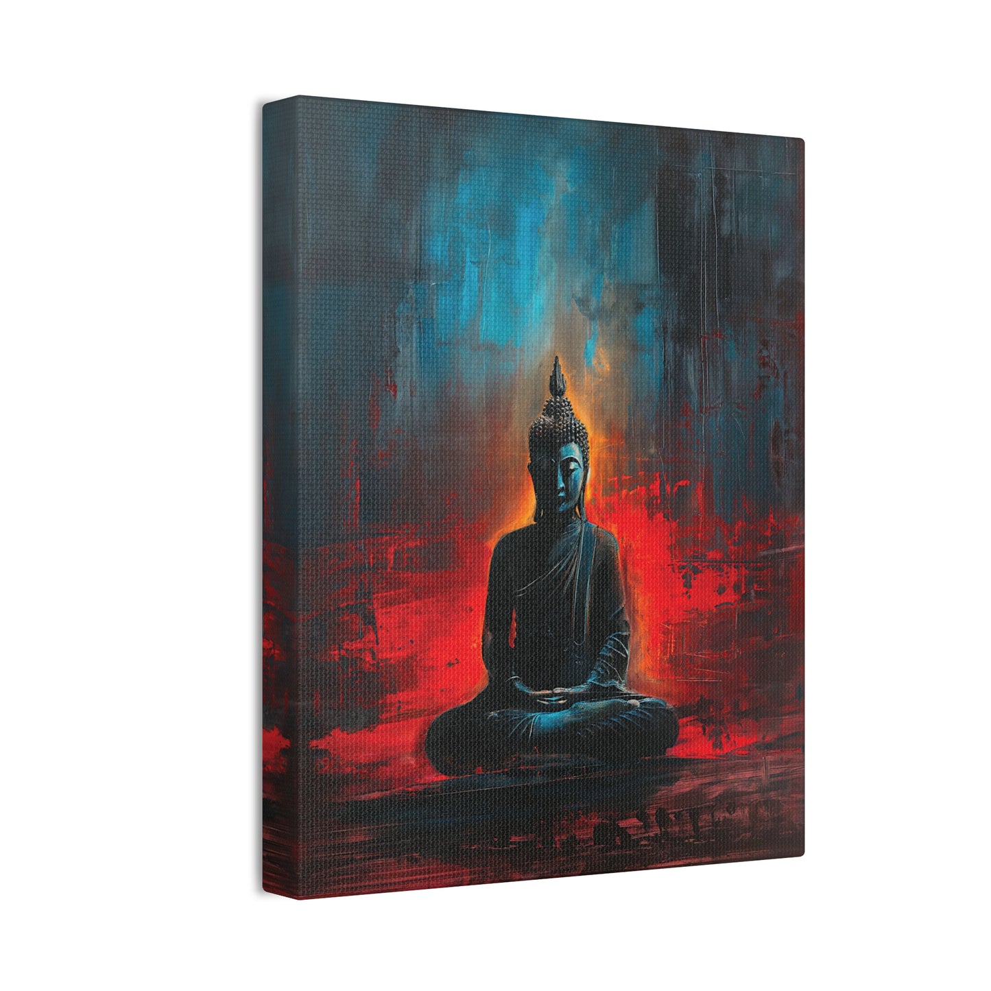 Buddha Painting Print 16 Canvas Stretched, 0.75"