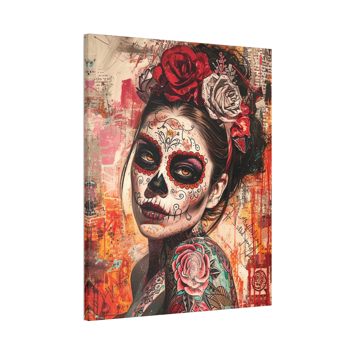 Day of the Dead 6 Canvas Stretched, 0.75"