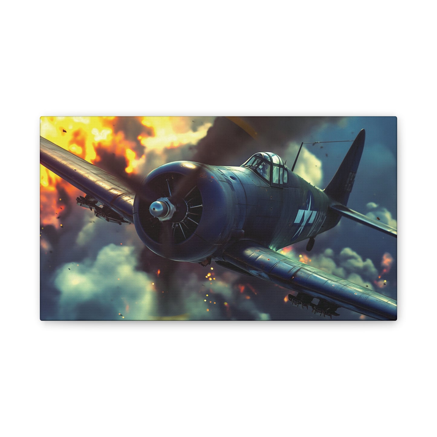 WWII Fighter 2 Canvas Stretched, 0.75"