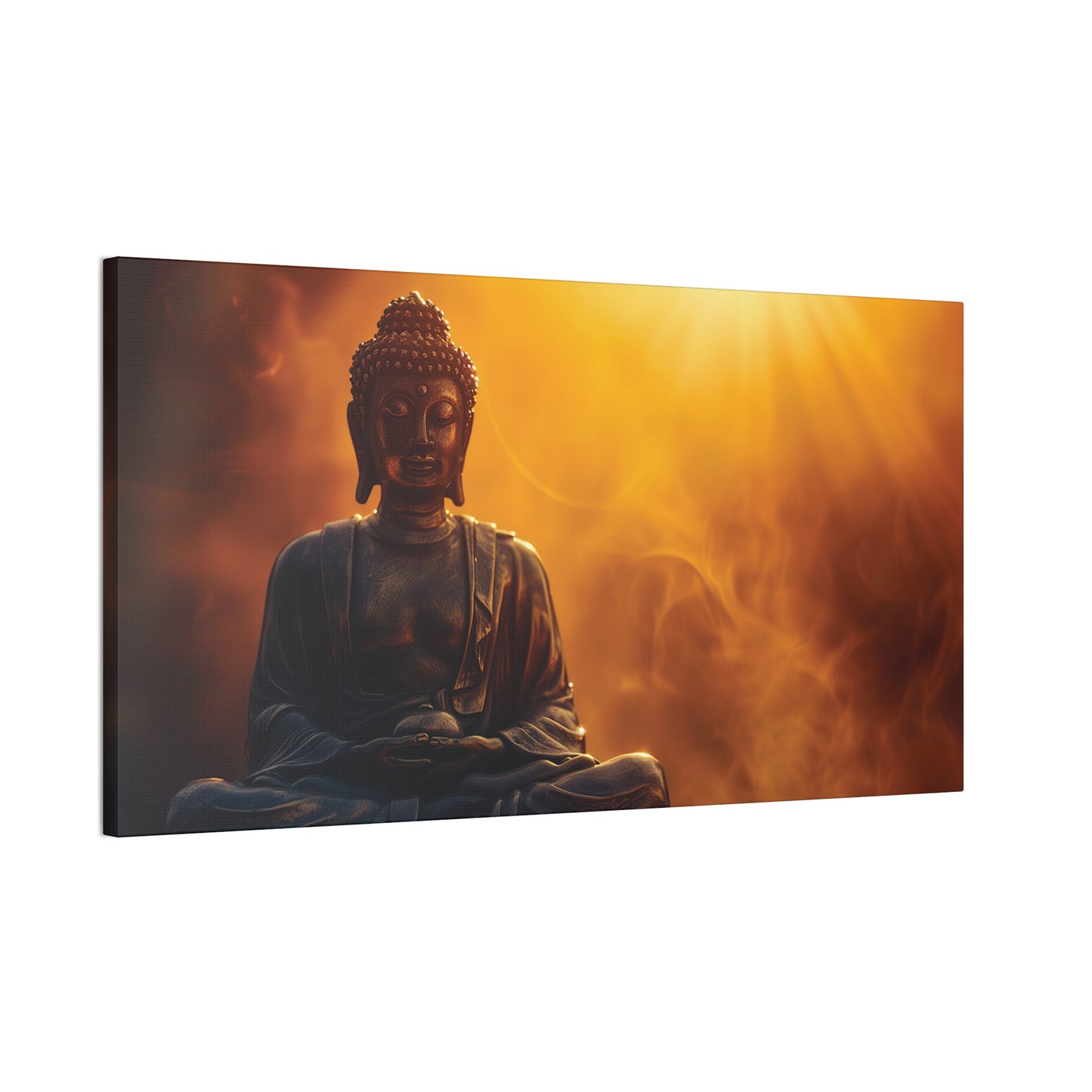 Buddha Painting Print 28 Canvas Stretched, 0.75"