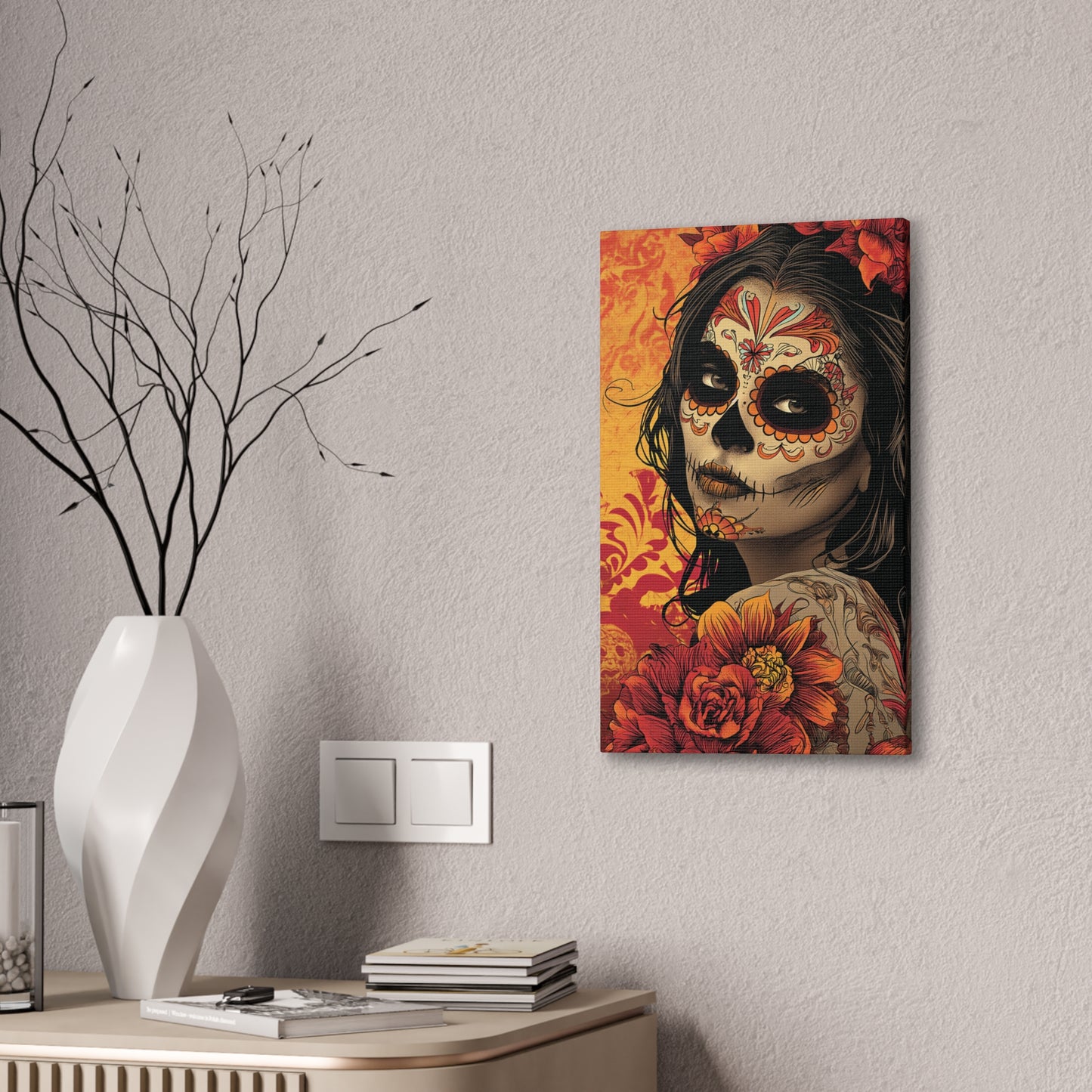 Day of the Dead 9 Canvas Stretched, 0.75"