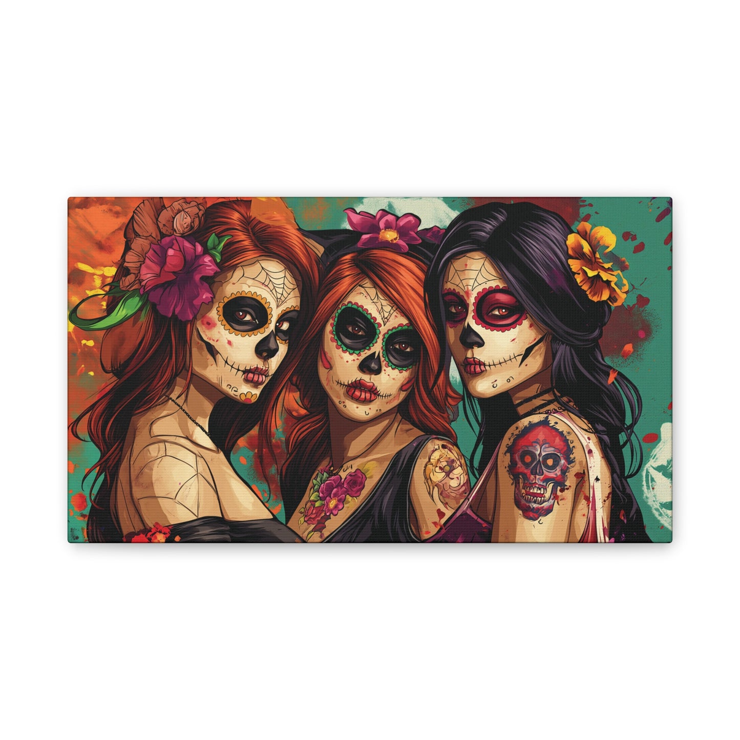 Day of the Dead 15 Canvas Stretched, 0.75"