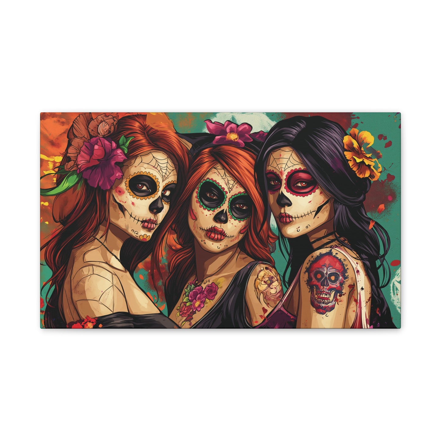 Day of the Dead 15 Canvas Stretched, 0.75"