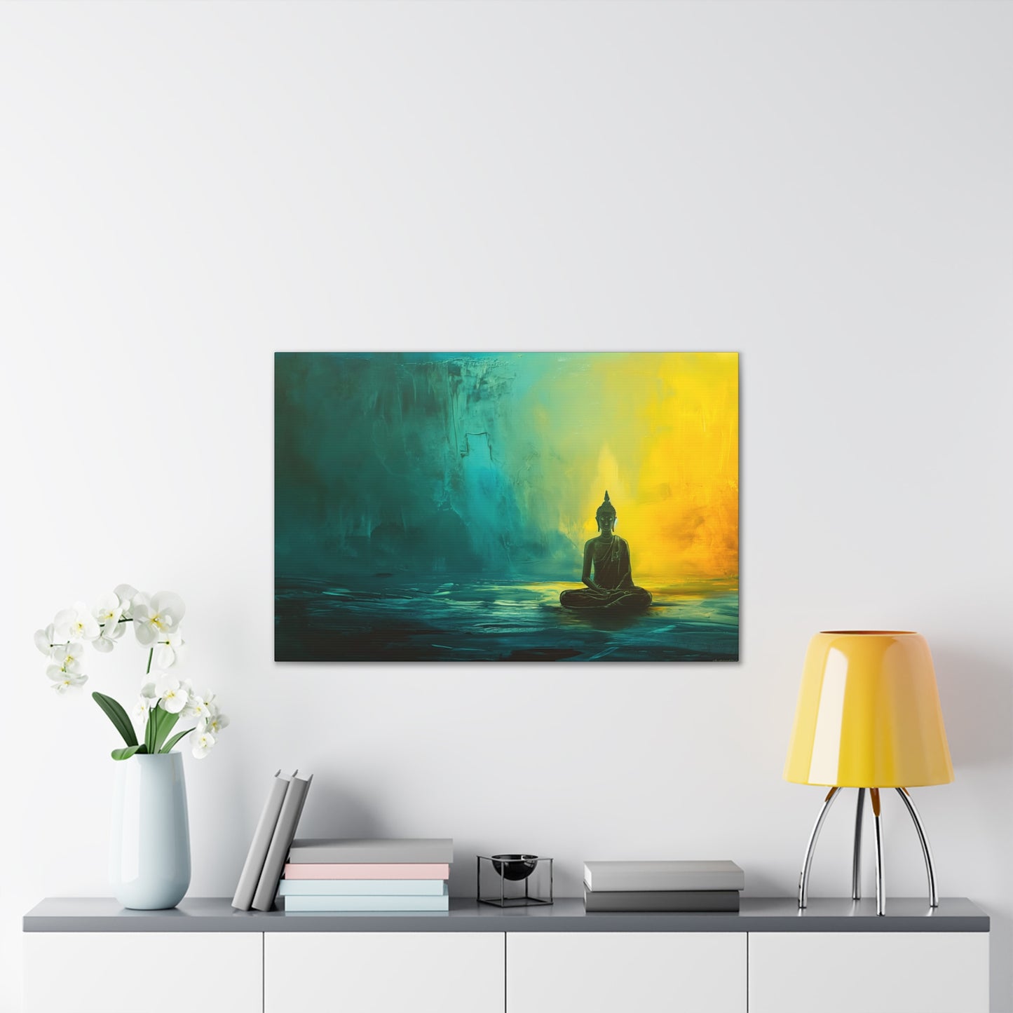 Buddha Painting Print 1 Canvas Stretched, 0.75"