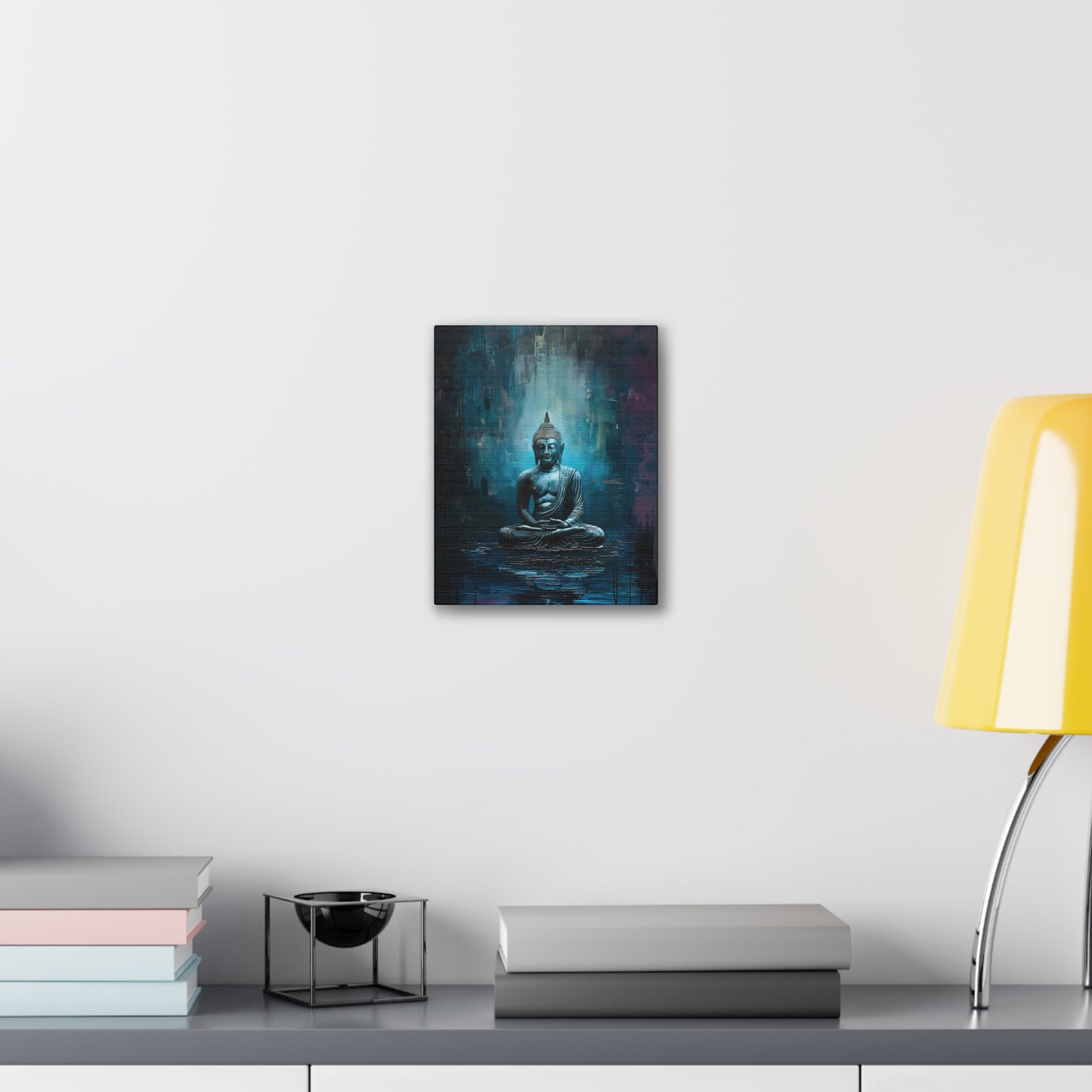 Buddha Painting Print 17 Canvas Stretched, 0.75"