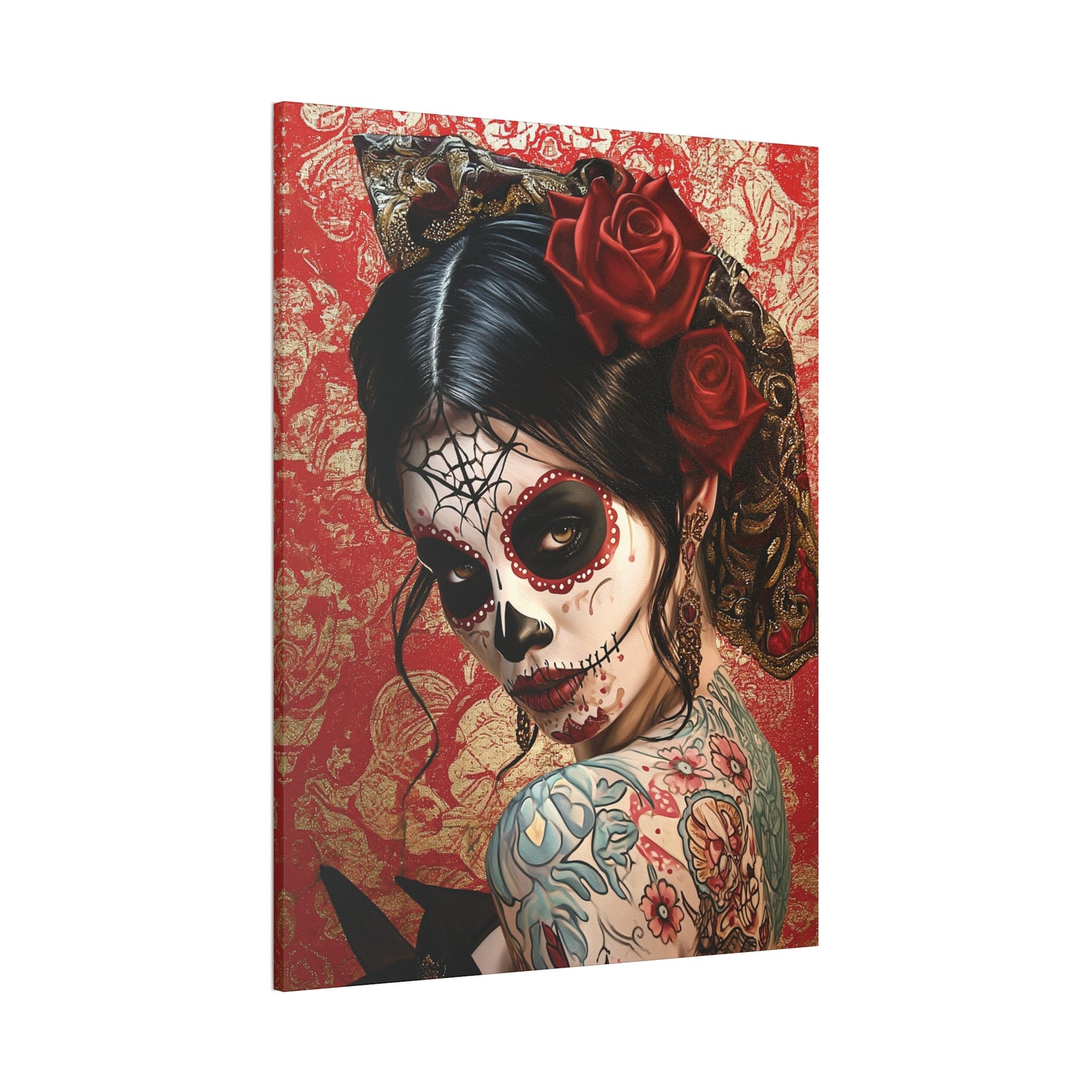 Day of the Dead 3 Canvas Stretched, 0.75"