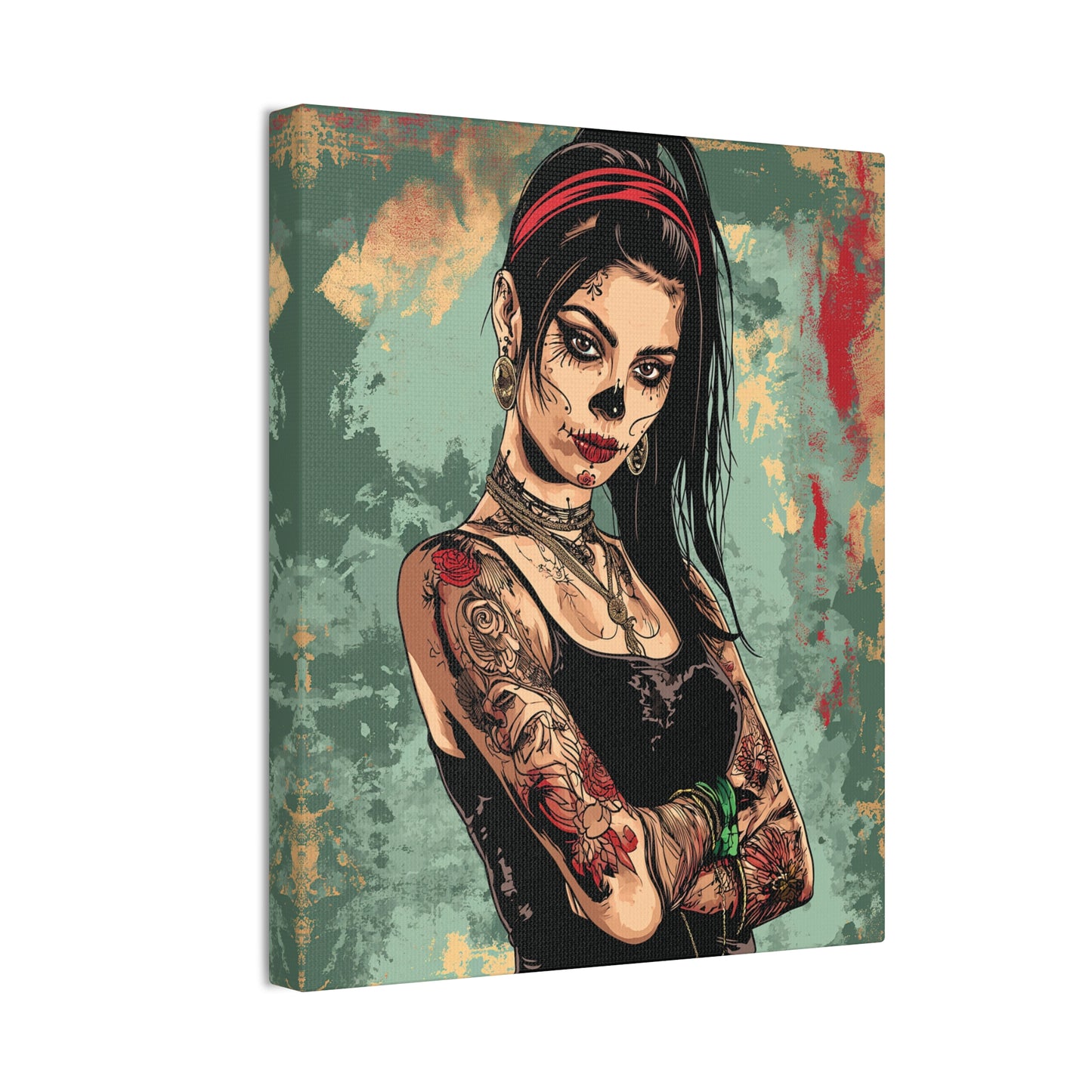 Day of the Dead 2 Canvas Stretched, 0.75"