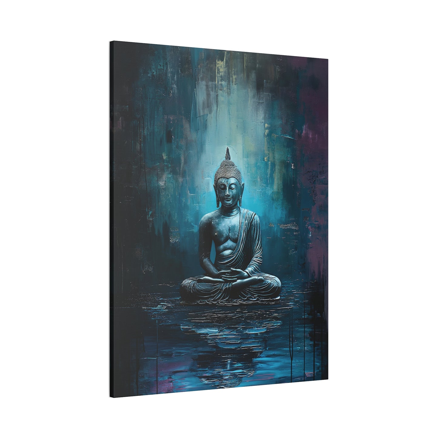 Buddha Painting Print 17 Canvas Stretched, 0.75"