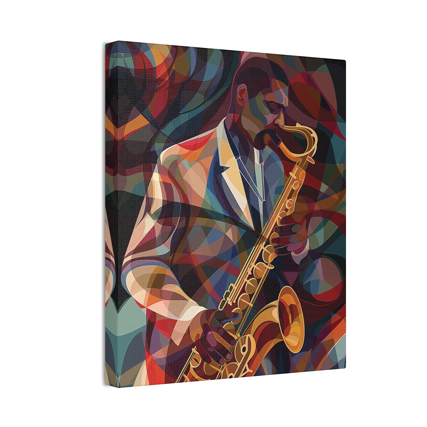 Saxophone Canvas Stretched, 0.75"