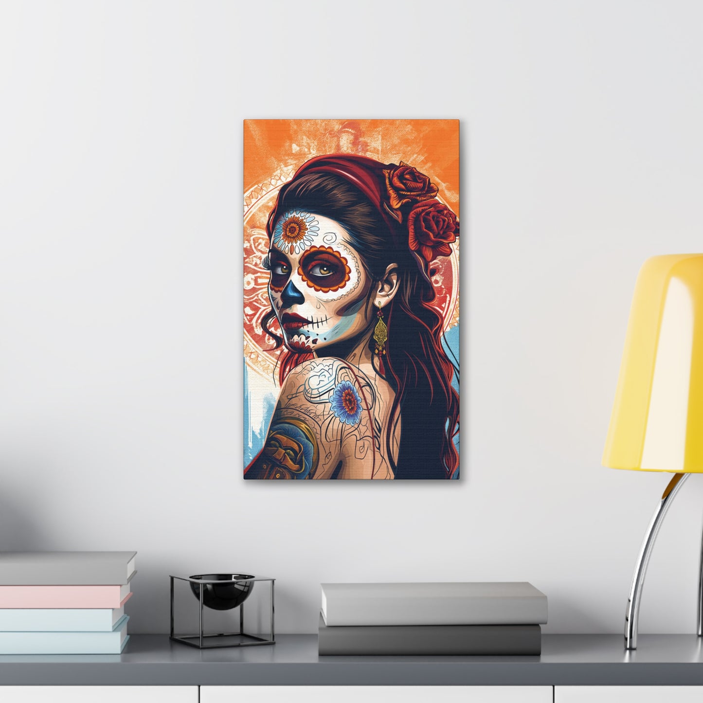 Day of the Dead 7 Canvas Stretched, 0.75"