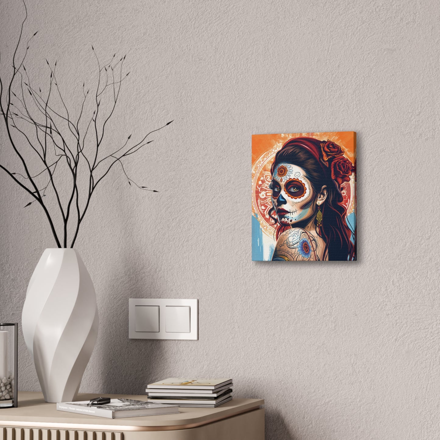 Day of the Dead 7 Canvas Stretched, 0.75"