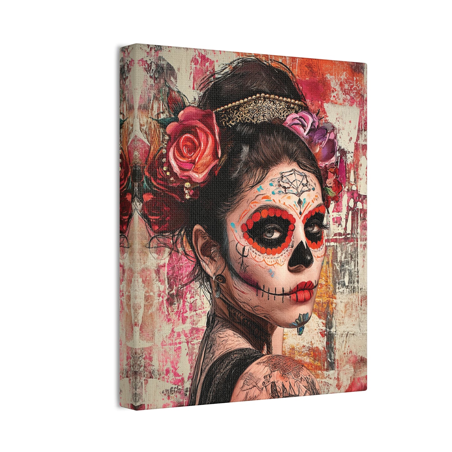 Day of the Dead 1 Canvas Stretched, 0.75"