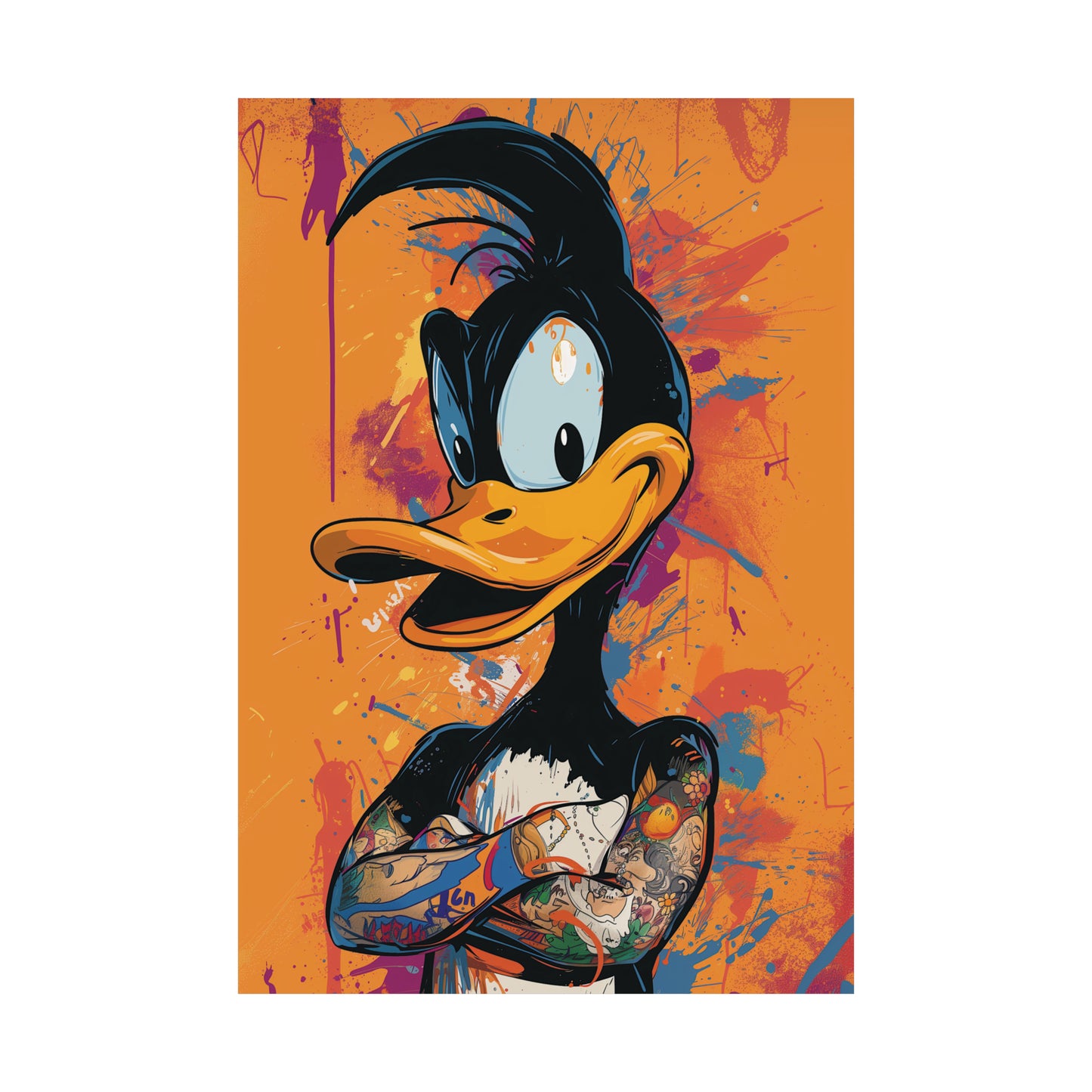 Daft Duck Matte Vertical Posters