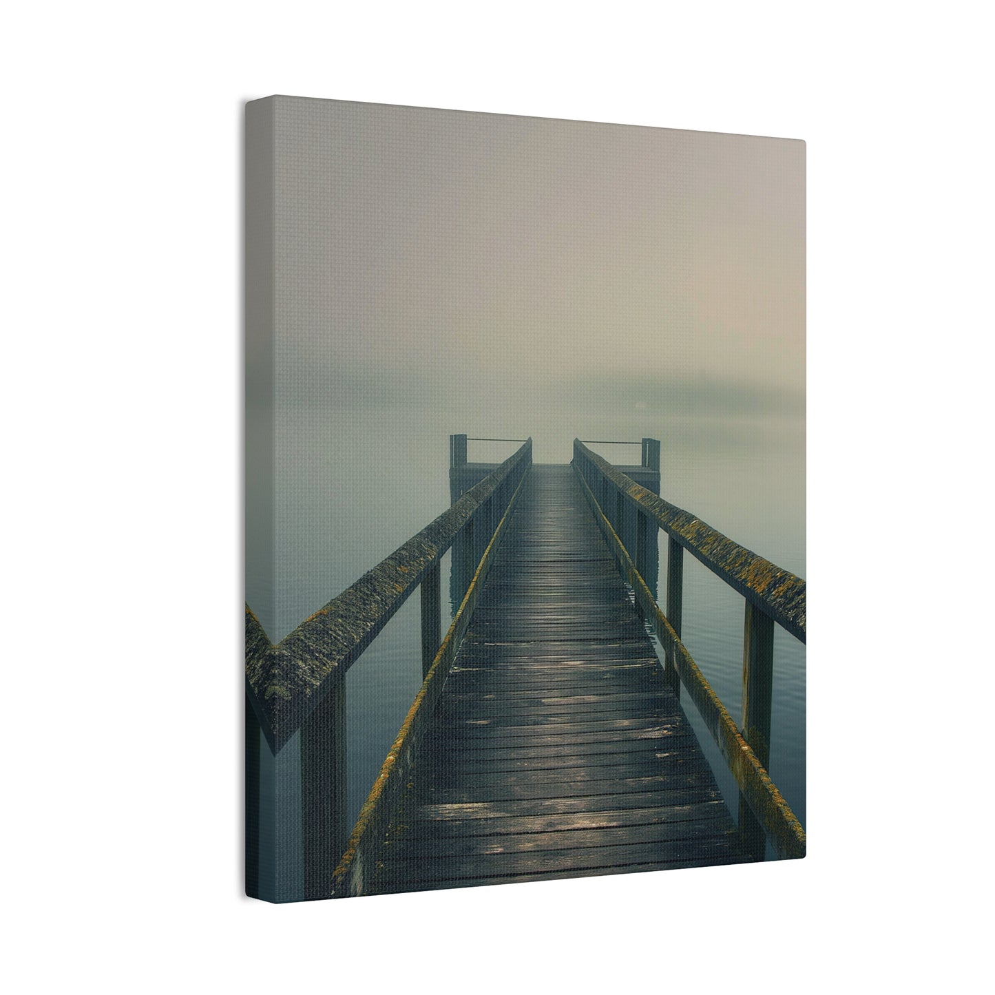 Misty Pier 9 Canvas Stretched, 0.75"