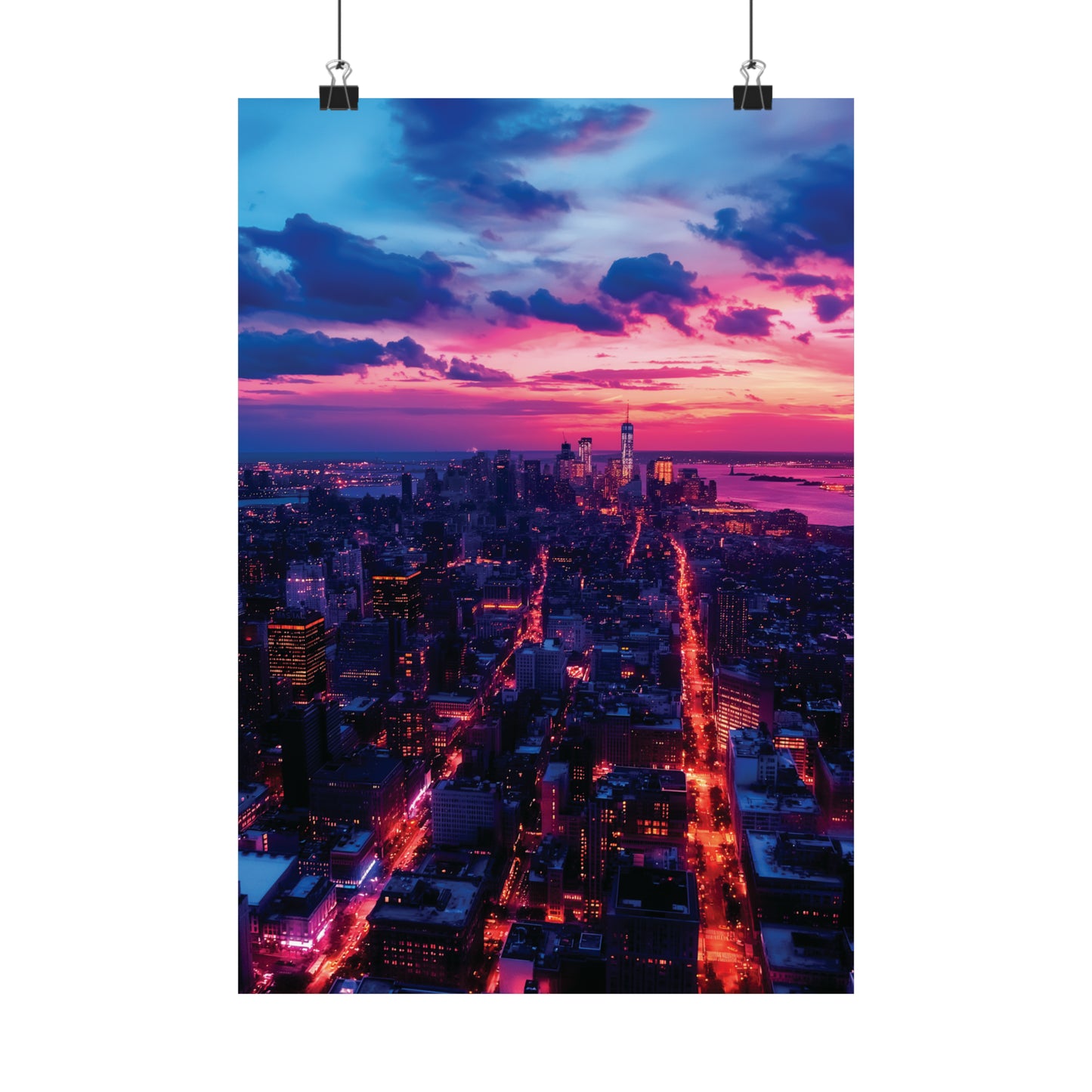 New York 1 Matte Vertical Posters