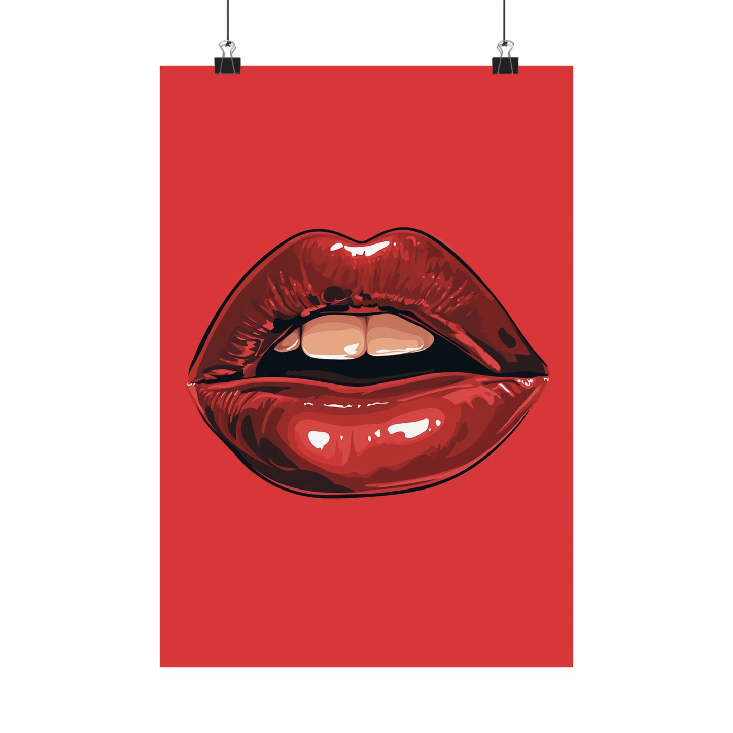 Lips 3 Matte Vertical Posters