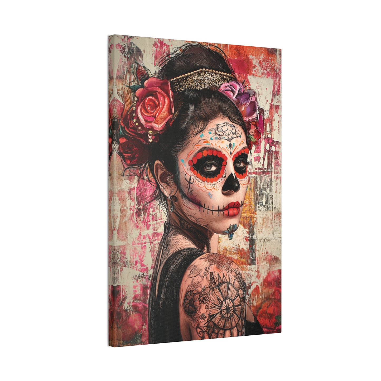 Day of the Dead 1 Canvas Stretched, 0.75"