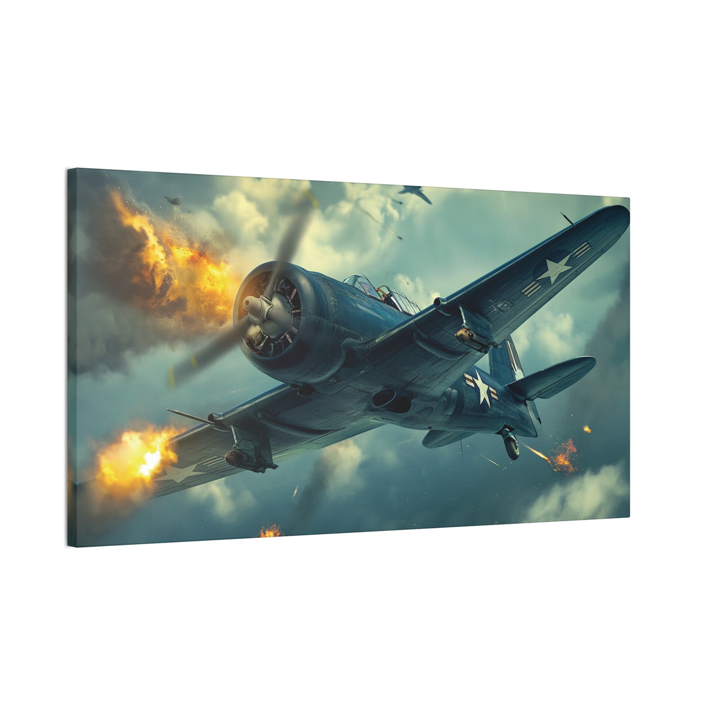 WWII Fighter 1 Canvas Stretched, 0.75"