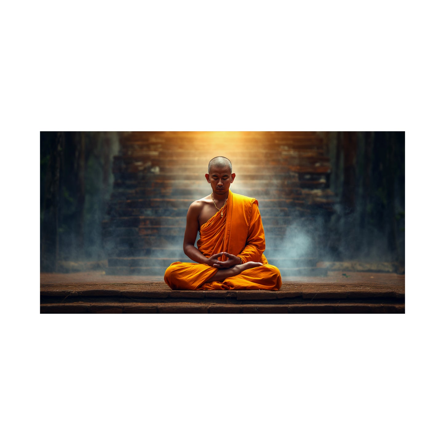 Temple Monk 4 Horizontal Posters