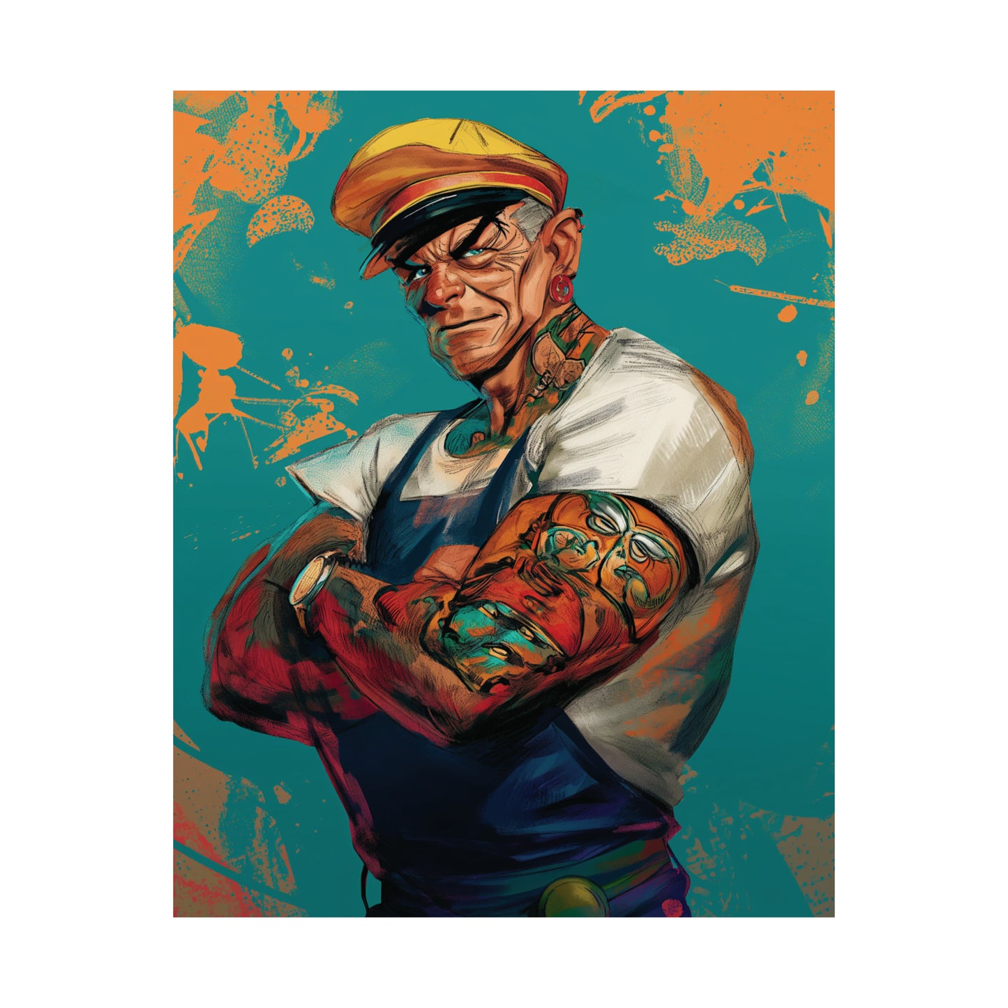 Popeye Matte Vertical Posters