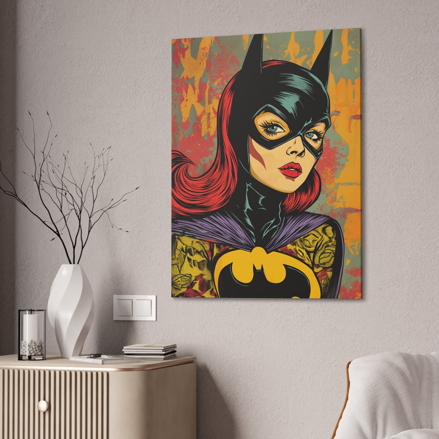 Batgirl 1 Canvas Stretched, 0.75"