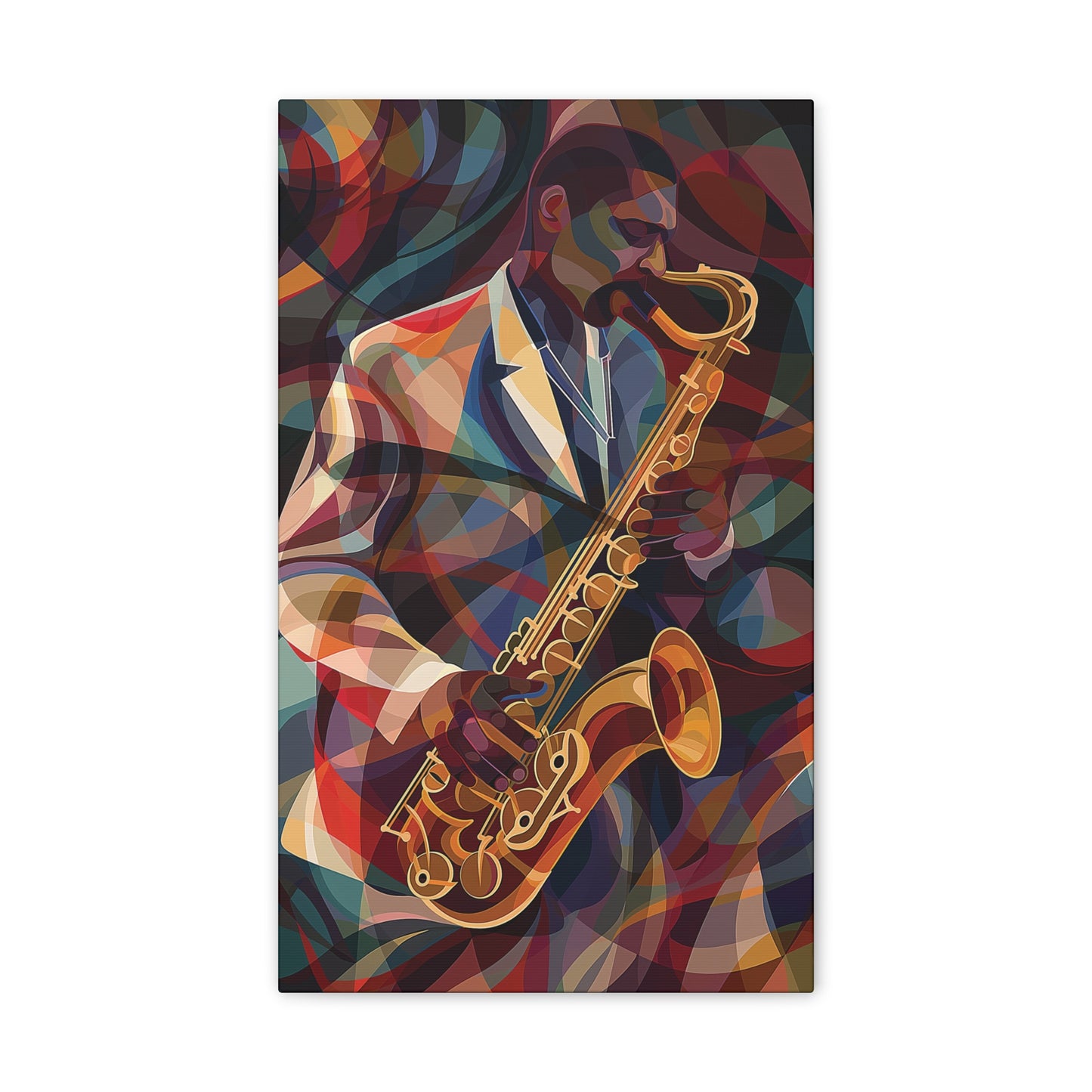 Saxophone Canvas Stretched, 0.75"