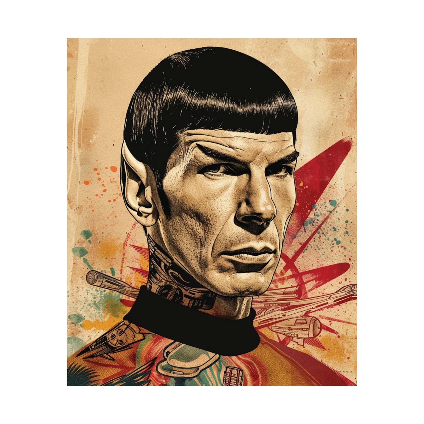 Spock 1 Matte Vertical Posters