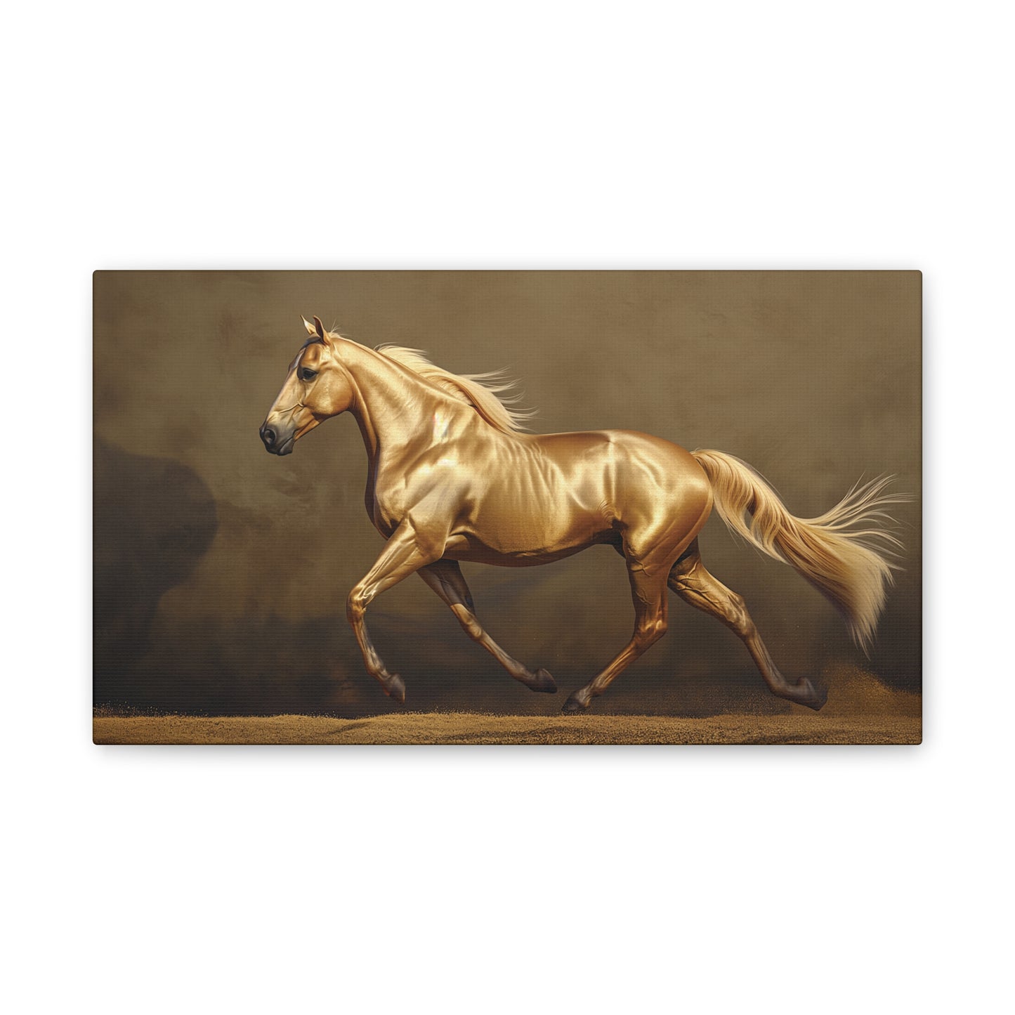 Golden Horse 1 Canvas Stretched, 0.75"