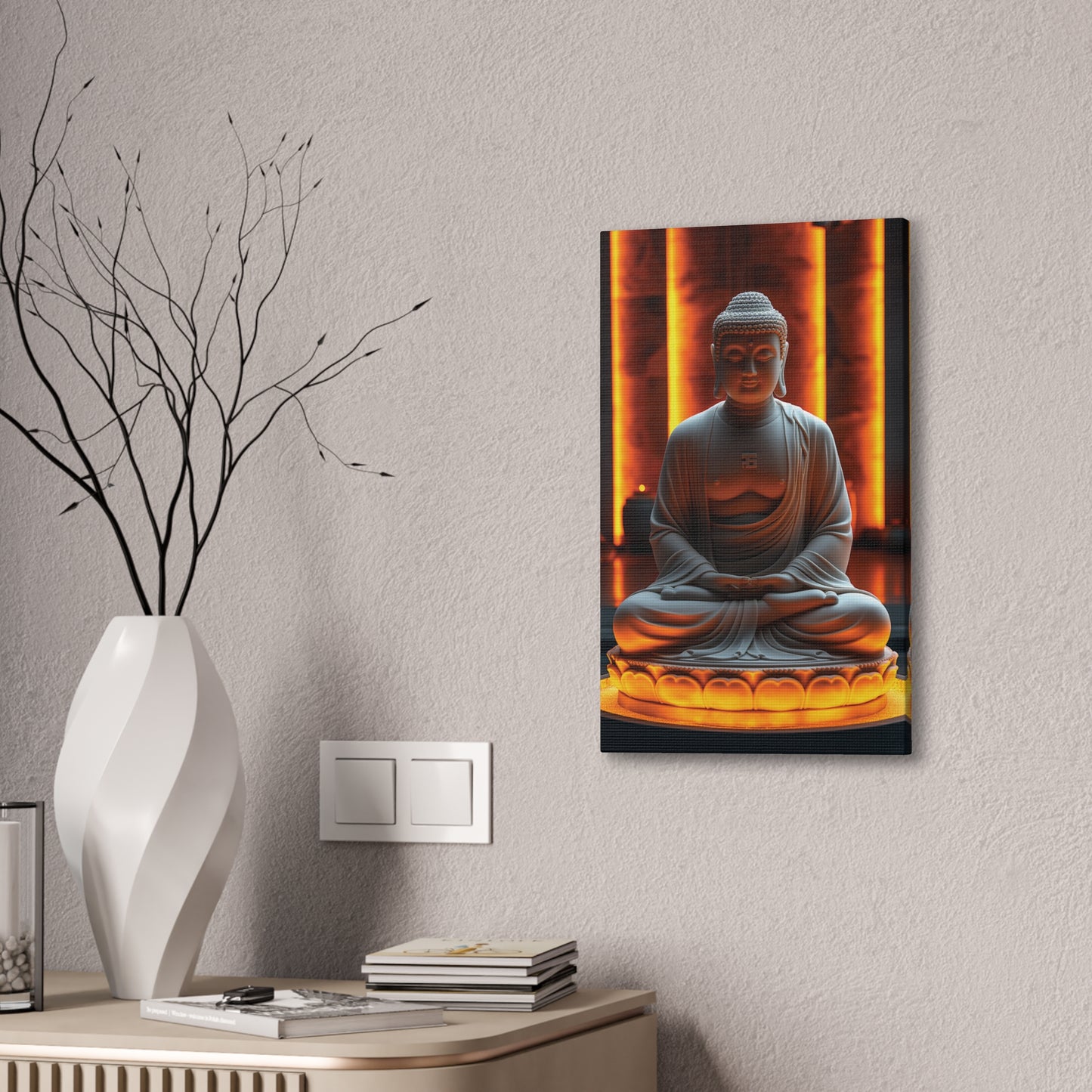 Buddha 19 Canvas Stretched, 0.75"