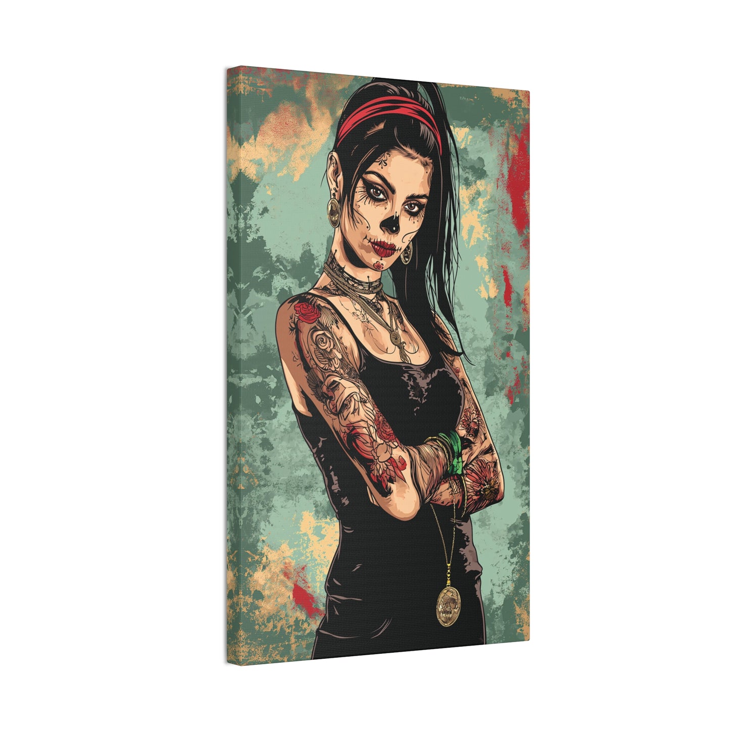 Day of the Dead 2 Canvas Stretched, 0.75"