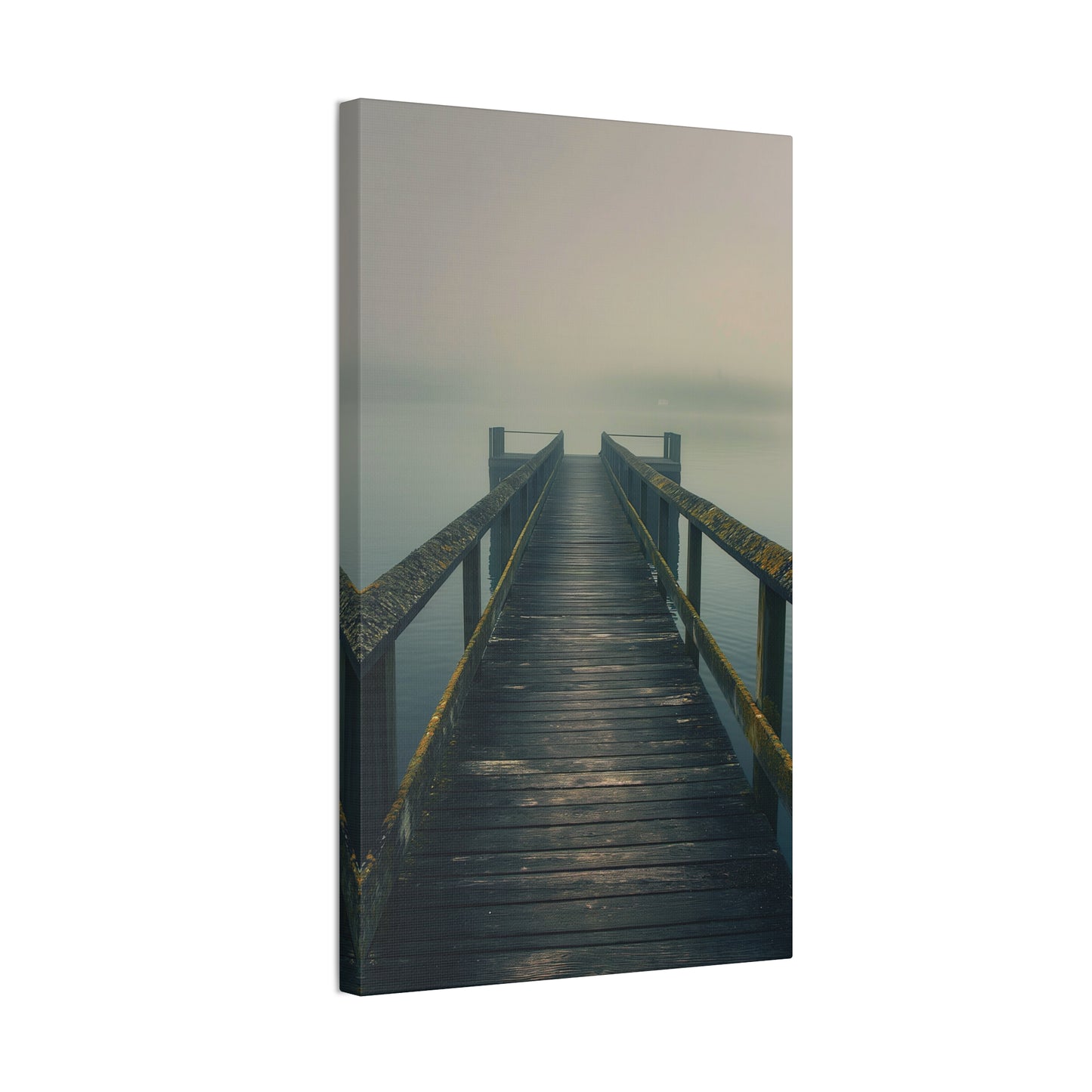 Misty Pier 9 Canvas Stretched, 0.75"