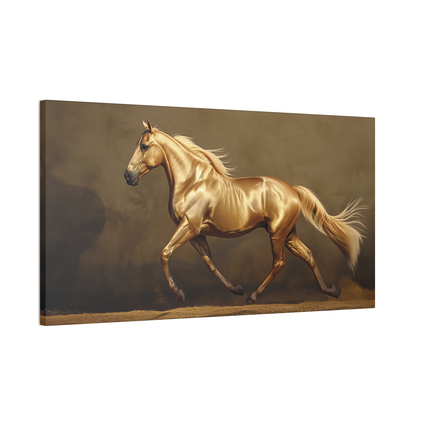 Golden Horse 1 Canvas Stretched, 0.75"