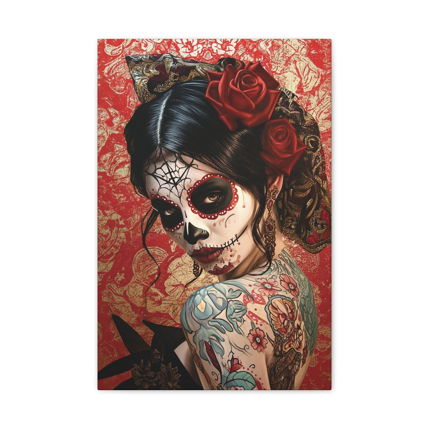 Day of the Dead 3 Canvas Stretched, 0.75"