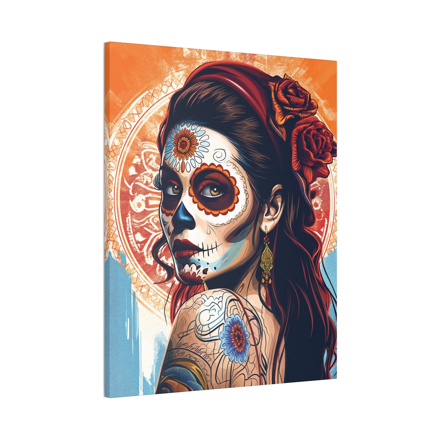 Day of the Dead 7 Canvas Stretched, 0.75"