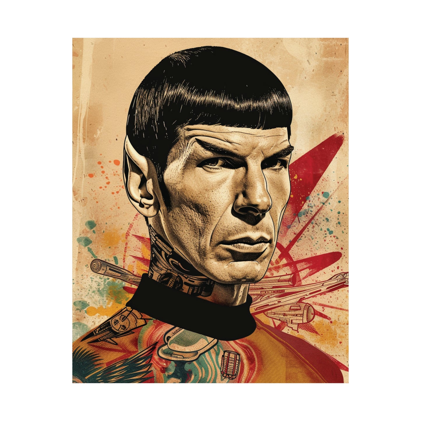 Spock 1 Matte Vertical Posters