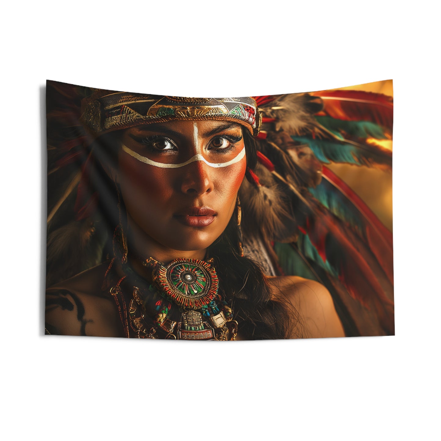 Warrior Girl 1 Indoor Wall Tapestries