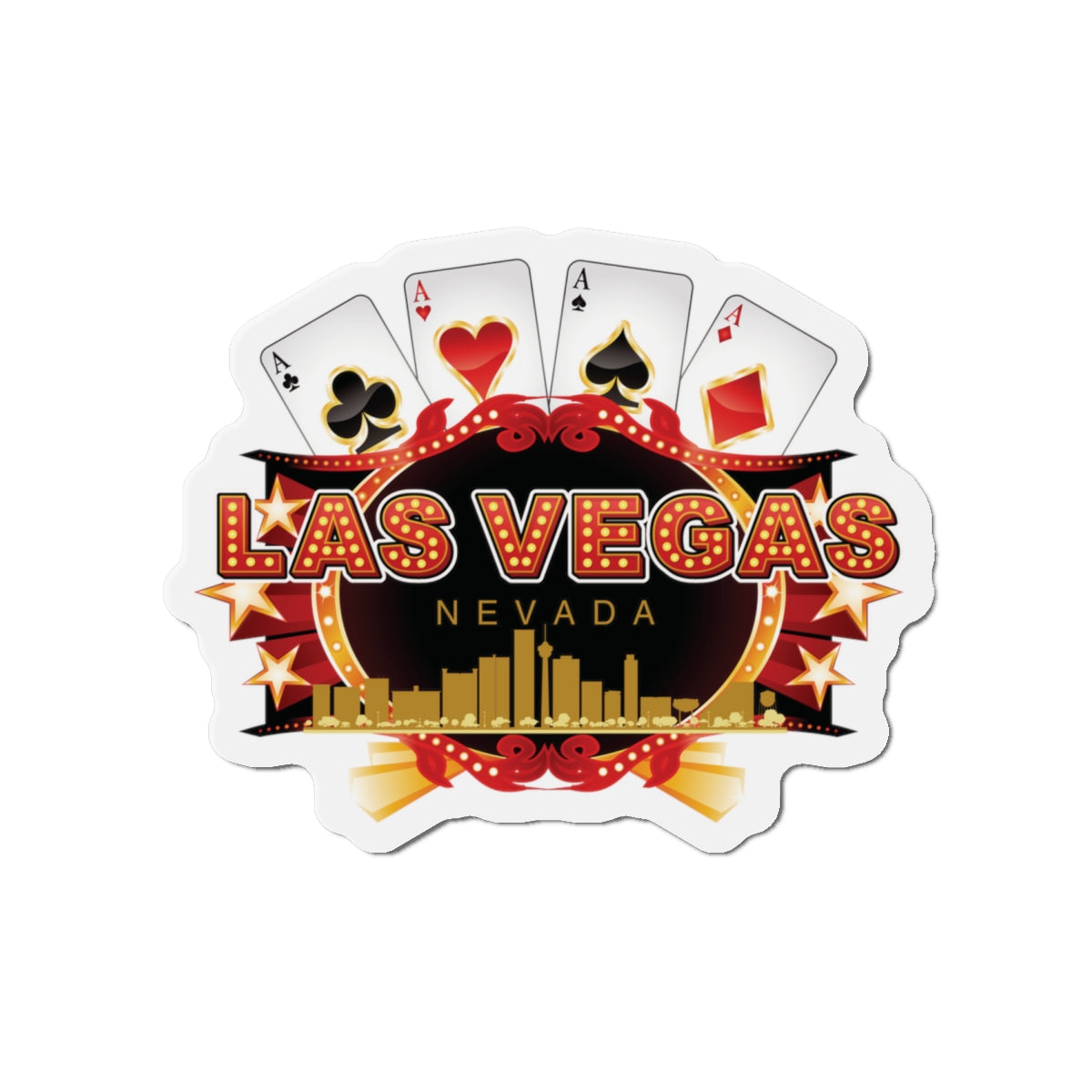 Las Vegas 2 Die-Cut Magnets