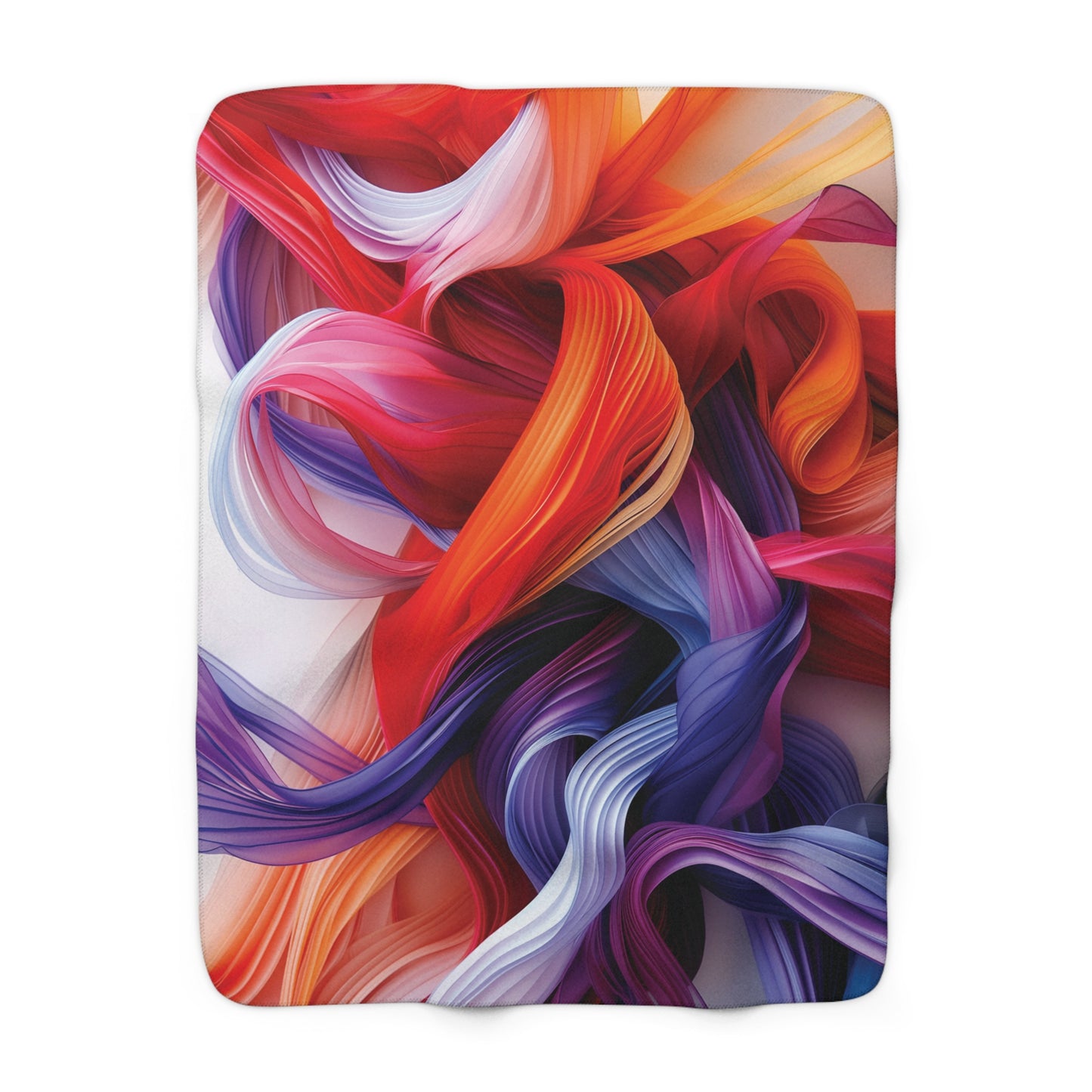 Color Ribbons 1 Sherpa Fleece Blanket