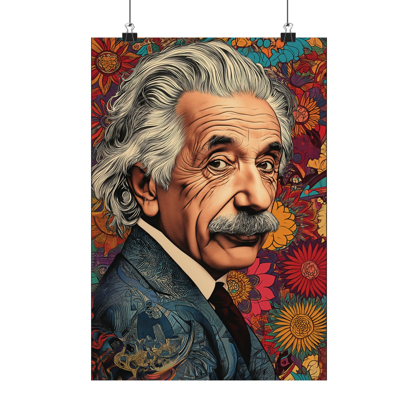 Einstein 1 Matte Vertical Posters