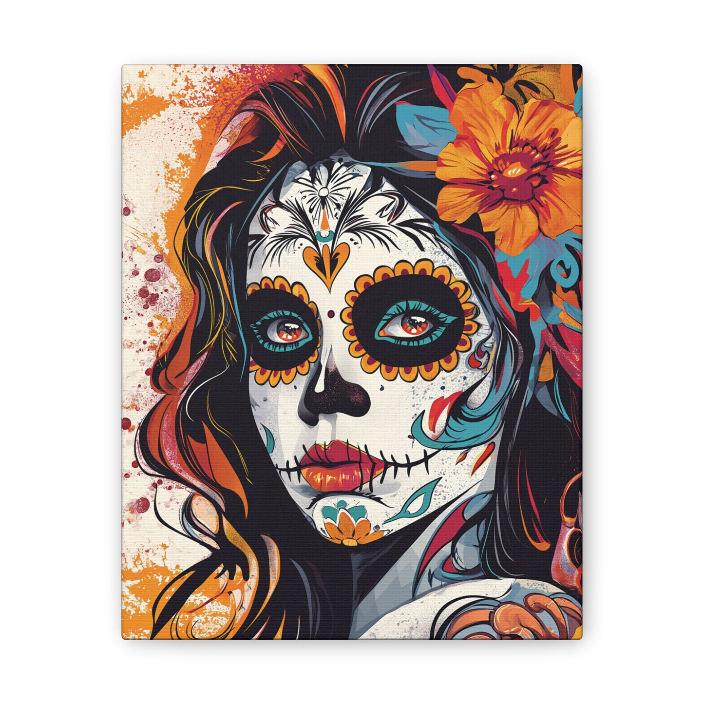 Day of the Dead 8 Canvas Stretched, 0.75"