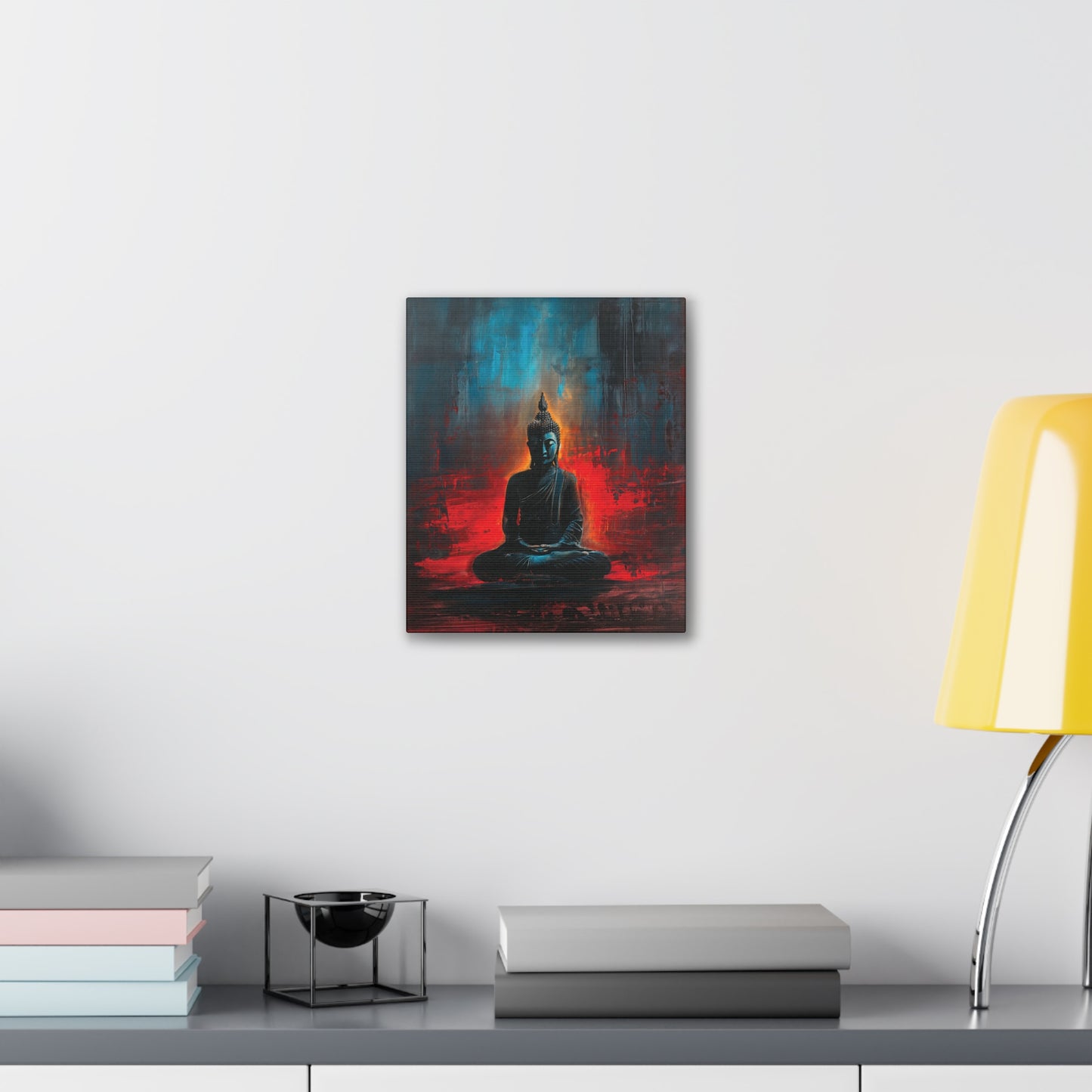 Buddha Painting Print 16 Canvas Stretched, 0.75"