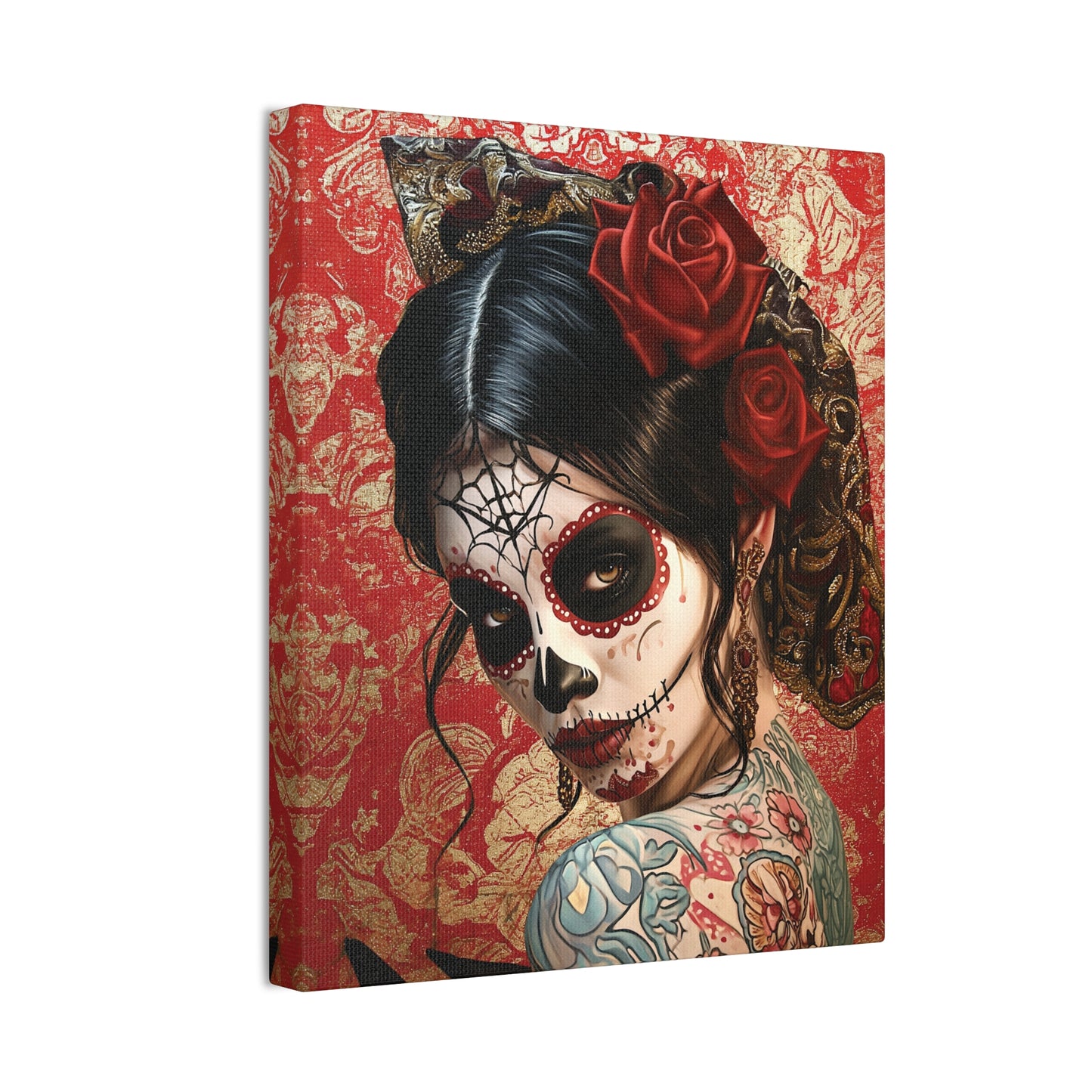 Day of the Dead 3 Canvas Stretched, 0.75"